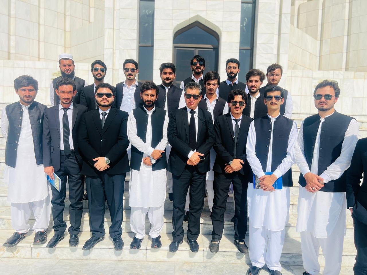Mardan Law College students on a study visit to the Supreme Court of Pakistan